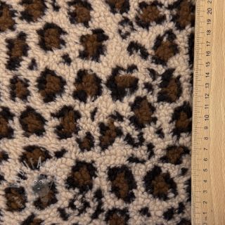 Tkanina płaszczowa TEDDY Panthera light sand