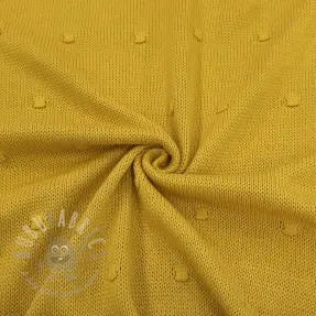 Dzianina swetrowa BIG KNIT DOT ochre