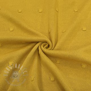 Dzianina swetrowa BIG KNIT DOT ochre