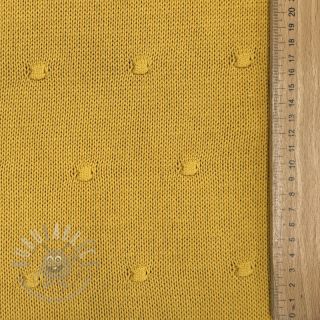 Dzianina swetrowa BIG KNIT DOT ochre