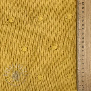 Dzianina swetrowa BIG KNIT DOT ochre