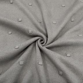 Dzianina swetrowa BIG KNIT DOT grey