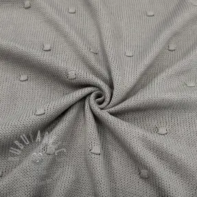 Dzianina swetrowa BIG KNIT DOT grey
