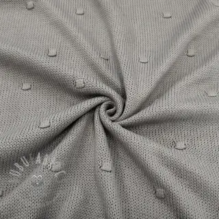 Dzianina swetrowa BIG KNIT DOT grey