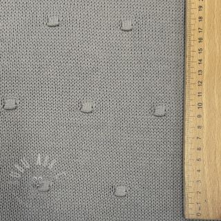 Dzianina swetrowa BIG KNIT DOT grey