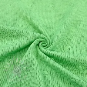 Dzianina swetrowa BIG KNIT DOT grass green