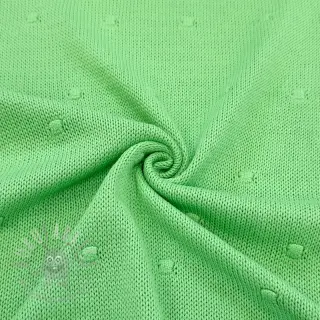 Dzianina swetrowa BIG KNIT DOT grass green