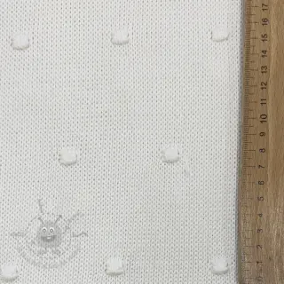Dzianina swetrowa BIG KNIT DOT off white