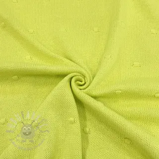 Dzianina swetrowa BIG KNIT DOT bright green