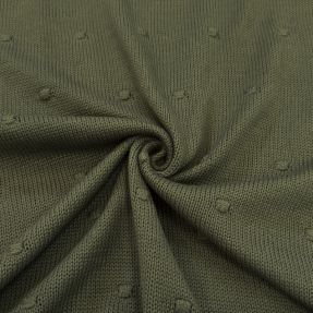Dzianina BIG KNIT DOT camo green