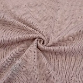 Dzianina swetrowa BIG KNIT DOT old pink