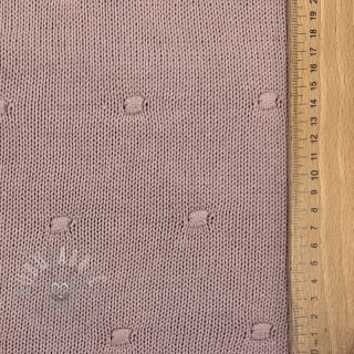 Dzianina swetrowa BIG KNIT DOT old pink