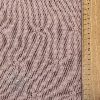 Dzianina swetrowa BIG KNIT DOT old pink