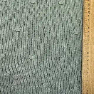 Dzianina swetrowa BIG KNIT DOT old green