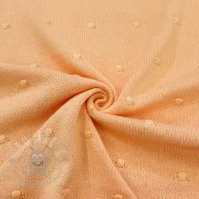 Dzianina swetrowa BIG KNIT DOT peach