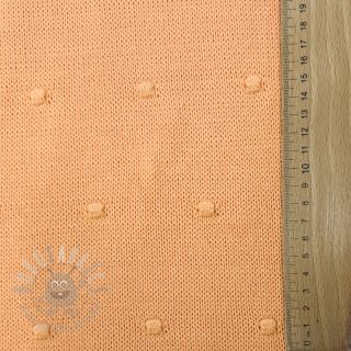 Dzianina swetrowa BIG KNIT DOT peach