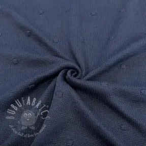 Dzianina swetrowa BIG KNIT DOT navy