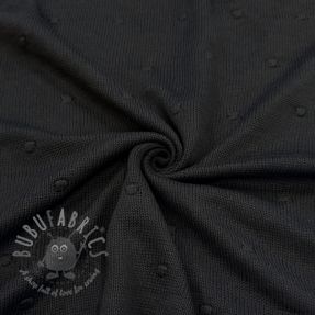 Dzianina swetrowa BIG KNIT DOT black