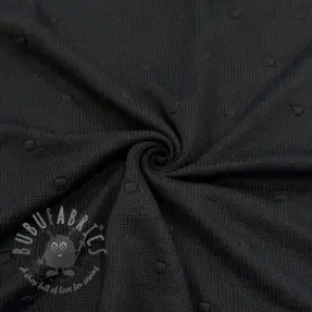 Dzianina swetrowa BIG KNIT DOT black