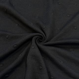 Dzianina swetrowa BIG KNIT DOT black