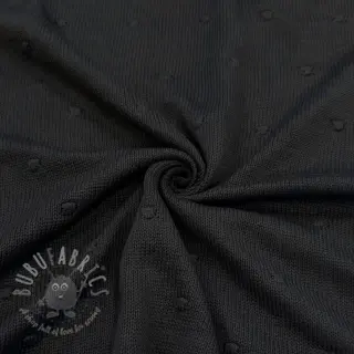 Dzianina swetrowa BIG KNIT DOT black