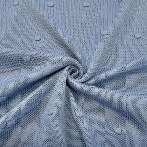 Dzianina swetrowa BIG KNIT DOT blue