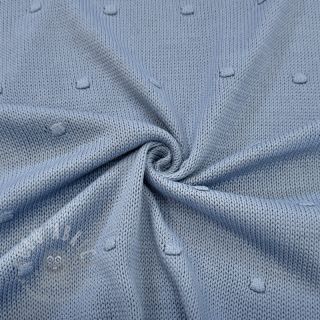 Dzianina swetrowa BIG KNIT DOT blue