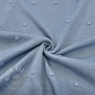 Dzianina swetrowa BIG KNIT DOT blue