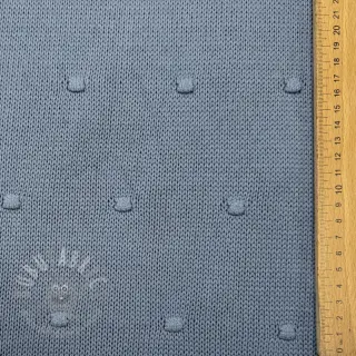 Dzianina swetrowa BIG KNIT DOT blue