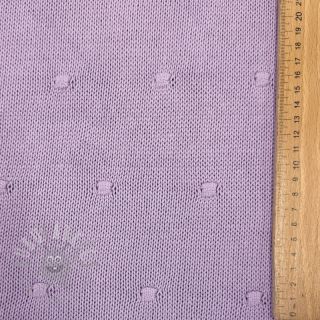 Dzianina swetrowa BIG KNIT DOT violet