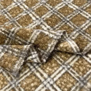 Tkanina płaszczowa Bouclé Squares design A