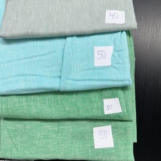 Pakiet tkanin len z bawełną 034