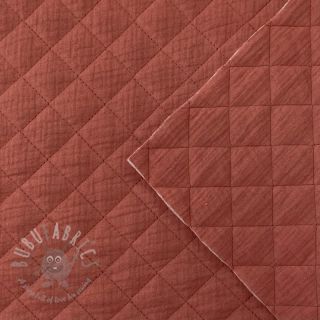 Muślin double gauze QUILT rouge