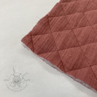 Muślin double gauze QUILT rouge
