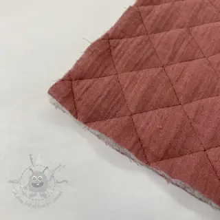Muślin double gauze QUILT rouge