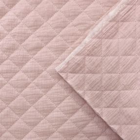 Muślin double gauze QUILT soft rose
