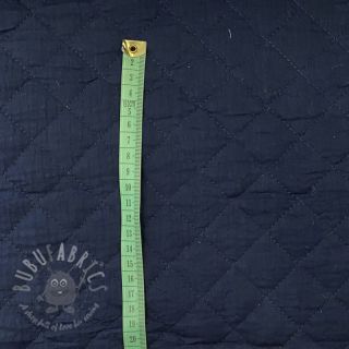 Muślin double gauze QUILT navy