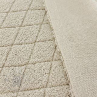 Tkanina płaszczowa TEDDY Diamond beige