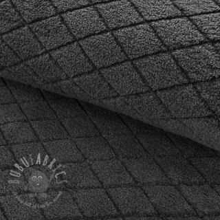 Tkanina płaszczowa TEDDY Diamond dark grey