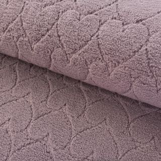 Tkanina płaszczowa TEDDY Hearts in hearts mauve