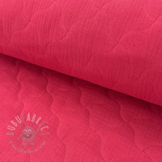 Muślin double gauze QUILT NOE magenta