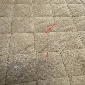 Muślin double gauze QUILT beige 2nd class