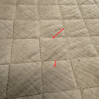 Muślin double gauze QUILT beige 2nd class