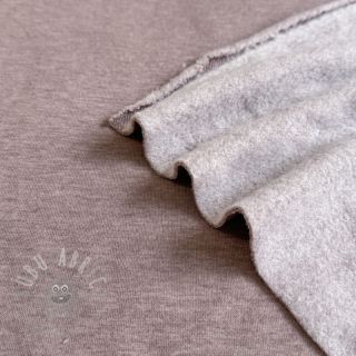 Dresówka drapana MELANGE taupe