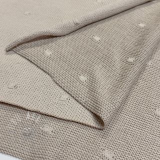 Dzianina swetrowa BIG KNIT DOT ochre