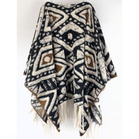 Poncho PRATO boiled wool design E