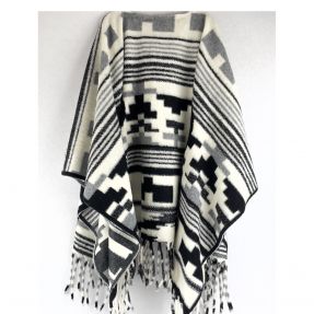Poncho PRATO boiled wool design I