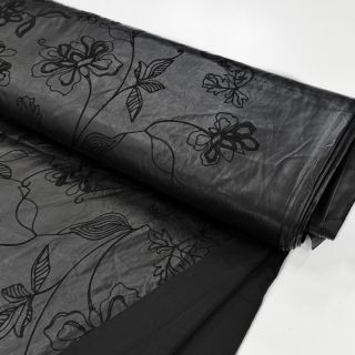 Sztuczna skóra odzieżowa Flowers design B