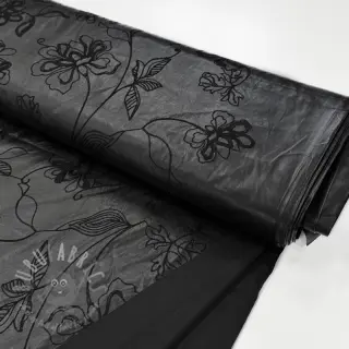 Sztuczna skóra odzieżowa Flowers design B