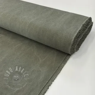 Tkanina płótno CANVAS STONEWASHED army green